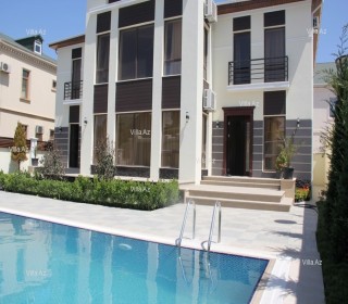 Badamdar 2 mertebeli villa cox bahali dizayner temirli, -1