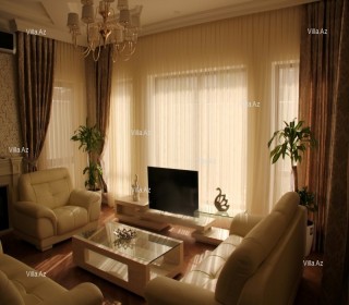 Badamdar 2 mertebeli villa cox bahali dizayner temirli, -3