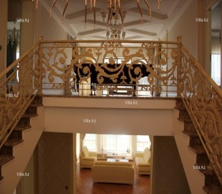 Badamdar 2 mertebeli villa cox bahali dizayner temirli, -4
