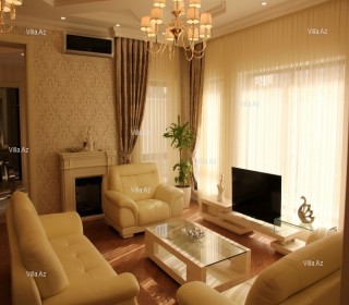 Badamdar 2 mertebeli villa cox bahali dizayner temirli, -13