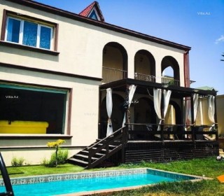 badamdarda temirli hovuzlu villa, -1
