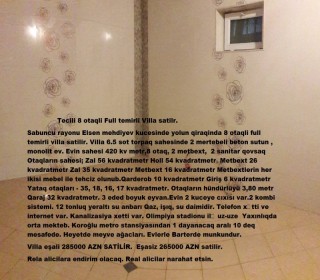 Satılır Villa, Sabunçu.r, Sabunçu, Koroğlu.m-9