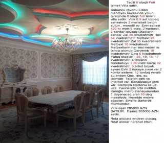 Satılır Villa, Sabunçu.r, Sabunçu, Koroğlu.m-11
