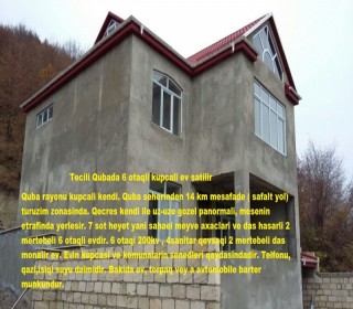 Satılır Həyət evi, Quba.ş-3