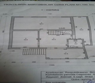 Satılır Həyət evi, Quba.ş-4