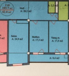 Satılır Yeni Tikili, Yasamal.r, Yeni Yasamal, İnşaatçılar.m-6