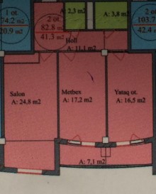 Satılır Yeni Tikili, Yasamal.r, Yeni Yasamal, İnşaatçılar.m-3