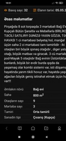 pirsagida bag evlerin satisi, -16