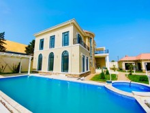 Mərdəkanda 2 mərtəbəli hovuzlu villa, -1