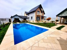 Mərdəkan qesebesinde, tam infrastrukturlu ve elit bir mekanda , 12 sotda villa satilir, -1