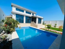 Mərdəkanda gözəl həyəti və hovuzu olan villa satılır, -2