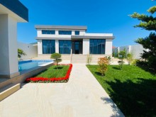 Mərdəkanda gözəl həyəti və hovuzu olan villa satılır, -3