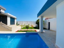 Mərdəkanda gözəl həyəti və hovuzu olan villa satılır, -10