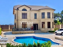 Bilgəhdə villa satılır, hovuzu var əla təmirli, -1