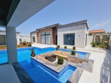 Mərdəkanda 1 mərtəbəli hovuzlu villa satılır, -1