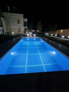 Gülçülük savxozunda 26 sot torpaq sahesinde insa edilmis 2 mertebe + mansarli villa, -3