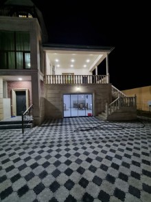 Gülçülük savxozunda 26 sot torpaq sahesinde insa edilmis 2 mertebe + mansarli villa, -6