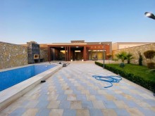 Mərdəkanda 1 mərtəbəli 5 otaqlı hovuzlu villa satılır, -4