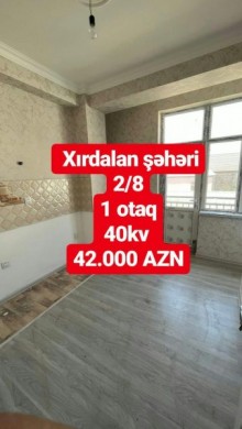 Xirdalanda yeni binada 1 otaqli menzil, -8