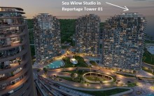 Sea Breeze mənzil satışı Reportage Heights Studiya Dəniz mənzərəli, -3