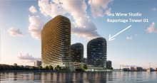Sea Breeze mənzil satışı Reportage Heights Studiya Dəniz mənzərəli, -9