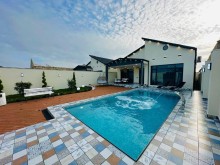 Mərdəkan qəsəbəsində əşyalı 4 otaqlı həyət evi satılır – 170 m² villa, hovuzlu, -2