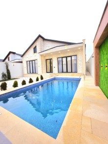 Şüvəlan qəsəbəsində 4 otaqlı modern, hovuzlu ev satılır — çıxarışlı, ipotekaya yararlı, -2
