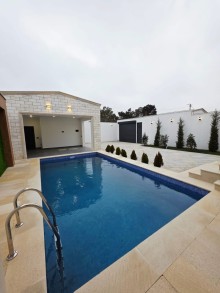 Şüvəlan qəsəbəsində 4 otaqlı modern, hovuzlu ev satılır — çıxarışlı, ipotekaya yararlı, -19