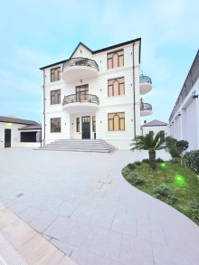 Premium 3 mərtəbəli villa Mərdəkan — geniş həyət, 9 otaq, hazır yaşayış, -14