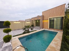 Mərdəkan, 4 otaqlı həyət evi 3.5 sot — Kupçalı, hovuzlu, tam hazır, -2