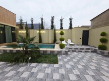 Mərdəkan, 4 otaqlı həyət evi 3.5 sot — Kupçalı, hovuzlu, tam hazır, -18