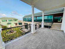 Dübəndi, dəniz mənzərəli villa, 3 mərtəbə + mansard — 9 otaq, qismən əşyalı, -10
