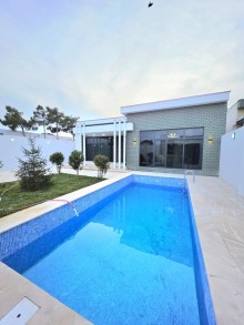 Şüvəlanda TAM ƏŞYALI 5 sot torpaq sahəsində 180 m² dacha satılır, -1