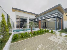 Mərdəkan qəsəbəsində 4 sotda hovuzlu modern bağ evi satılır, -2