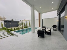 Mərdəkan qəsəbəsində 4 sotda hovuzlu modern bağ evi satılır, -4