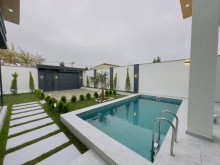 Mərdəkan qəsəbəsində 4 sotda hovuzlu modern bağ evi satılır, -6