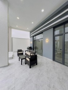 Mərdəkan qəsəbəsində 4 sotda hovuzlu modern bağ evi satılır, -7