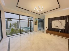 Mərdəkan qəsəbəsində 4 sotda hovuzlu modern bağ evi satılır, -11
