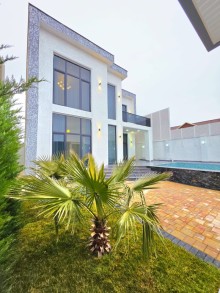 Şüvəlanda 3 sotda hovuzlu 2 mərtəbəli villa satılır, -3