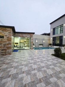 Mərdəkanda 2 mərtəbəli hovuzlu villa satılır, -2