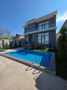 Mərdəkanda 4.5 sot torpaq sahəsində 2 mertebeli villa satılır, -3